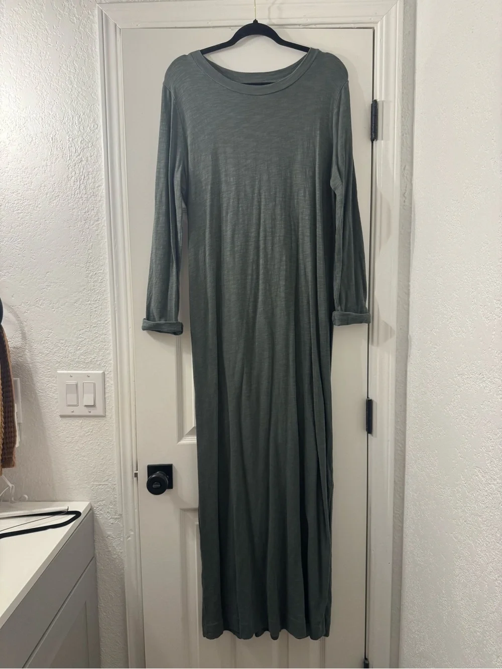 Lou & Grey Olive Green Long Sleeve Maxi Dress